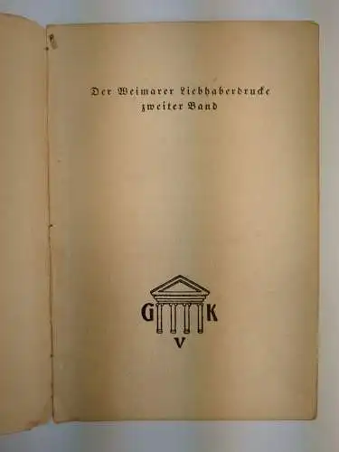 Buch: Sittenbilder, Chodowiecki, Kiepenheuer, Weimarer Liebhaberdrucke, 2 Bände