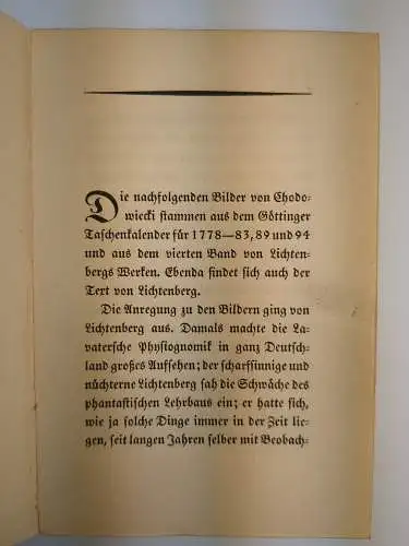 Buch: Sittenbilder, Chodowiecki, Kiepenheuer, Weimarer Liebhaberdrucke, 2 Bände