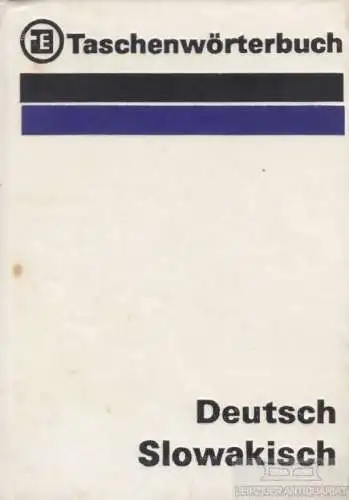 Buch: Taschenwörterbuch Deutsch-Slowakisch, Blanár, Vincent. 1981