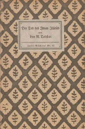 Insel-Bücherei 52, Der Tod des Iwan Iljitsch, Tolstoi, L.N., Insel-Verlag