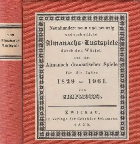 Buch: Neunhundert neun und neunzig... Bärmann, G. N., 1972, Edition Leipzig