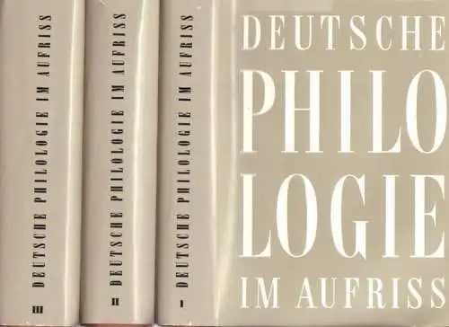 Buch: Deutsche Philologie im Aufriss, Stammler, Wolfgang. 3 Bände, 1952