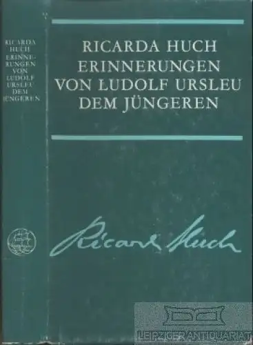 Buch: Erinnerungen von Ludolf Ursleu dem Jüngeren, Huch, Ricarda. 1989, Roman