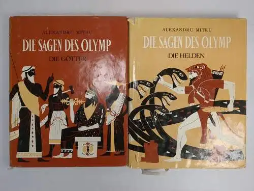 Buch: Die Sagen des Olymp, Band 1 und 2. Mitru, Alexandru, 1962, Creanga Verlag