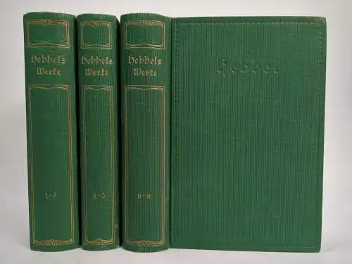 Buch: Friedrich Hebbels Werke, Auswahl in acht Teilen, Hesse & Becker, 3 Bände