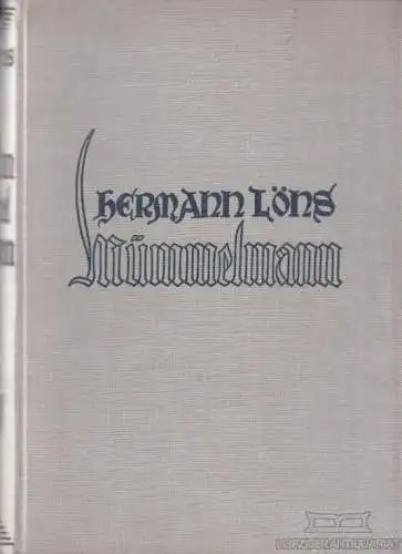 Buch: Mümmelmann, Löns, Hermann. 1911, Adolf Sponholz Verlag, Ein Tierbuch