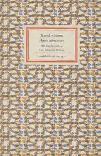 Insel-Bücherei 249, Aquis submersus, Storm, Theodor. 1967, Insel-Verlag, Novelle