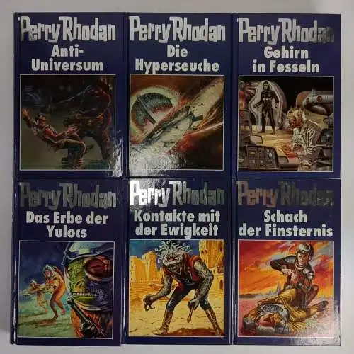 6 Bücher Perry Rhodan 784-89 (blau): 10. Zyklus: Das Kosmische Schachspiel