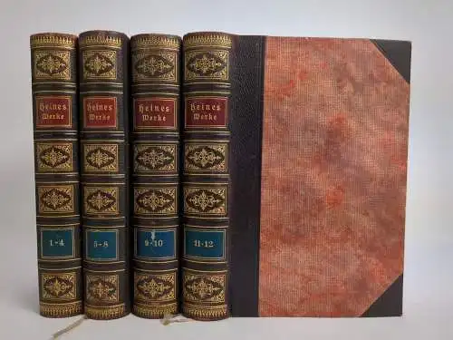 Buch: Heinrich Heines Sämtliche Werke in zwölf Bänden, 12 Teile in 4 Bänden