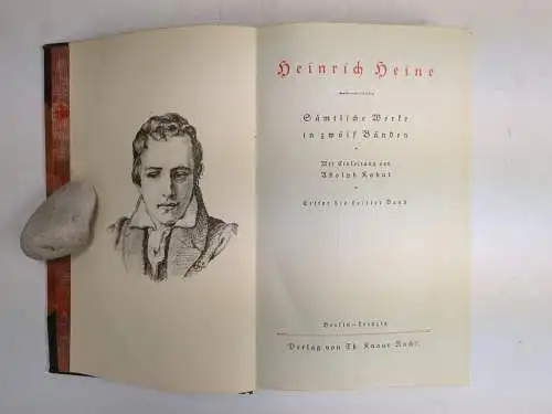 Buch: Heinrich Heines Sämtliche Werke in zwölf Bänden, 12 Teile in 4 Bänden