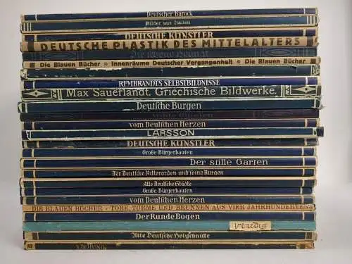 25 Bücher Die Blauen Bücher, Langewiesche: Blumen, Burgen, Miniaturen, Burgen...