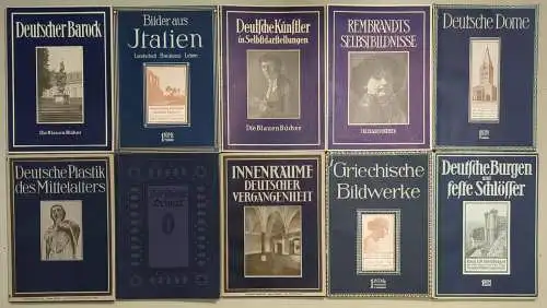 25 Bücher Die Blauen Bücher, Langewiesche: Blumen, Burgen, Miniaturen, Burgen...