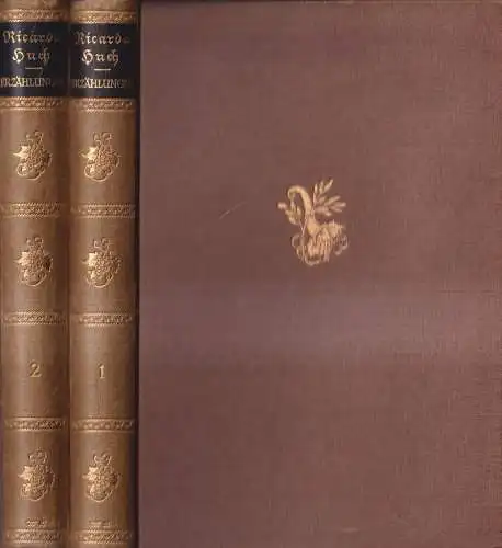 Buch: Erzählungen I+II, Huch, Ricarda. 2 Bände, 1919, H. Haessel Verlag