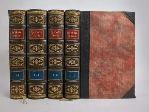 Buch: Friedrich Hebbel Sämtliche Werke in zwölf Bänden, 12 Teile in 4 Bänden