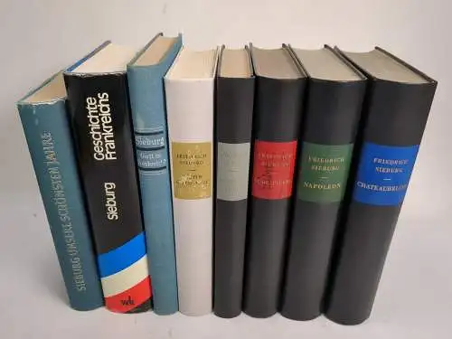 8 Bücher Friedrich Sieburg: Chateaubriand, Napoleon, Robespierre, Frankreich ...