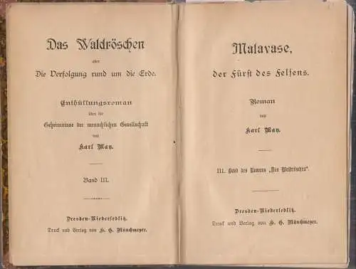 Buch: Matavase, der Fürst des Felsens, May, Karl, Münchmeyer, Waldröschen