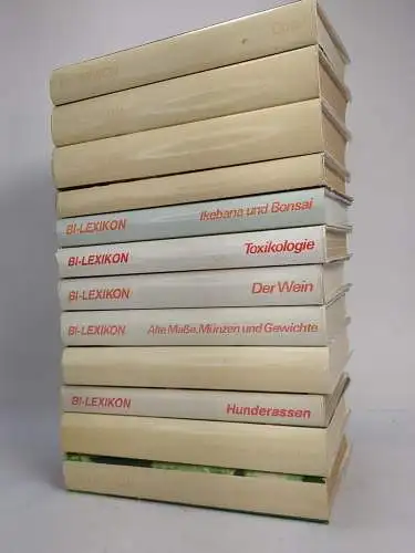 12 Bände Bi-Lexikon: Alte Maße, Münzen und Gewichte, Heilpflanzen, Uhren ...