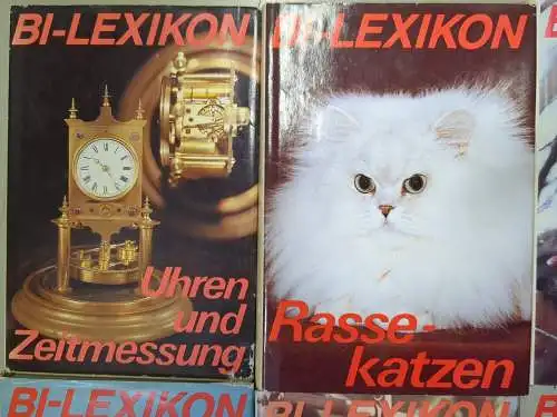 12 Bände Bi-Lexikon: Alte Maße, Münzen und Gewichte, Heilpflanzen, Uhren ...