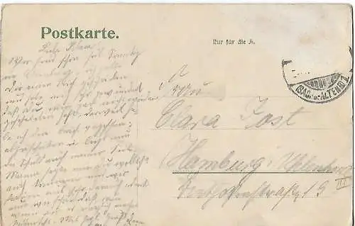 AK Gruss aus der Polnischen Hütte. Münsa S.A.. ca. 1910, gebraucht, gut
