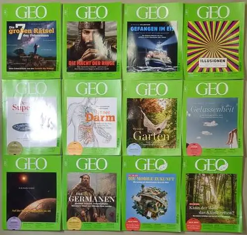 GEO Magazin Jahrgang 2020, Hefte 1-12 (komplett), Gaede, Gruner + Jahr