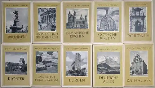 10 Bücher Unsere schöne Heimat: Rathäuser, Alpen, Museen, Bibliotheken, ...