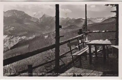 AK Blick von Unterkunftshütte vom Grünstein auf Fagstein, Kahlersberg  Höchkönig