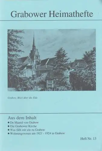 Heft: Grabower Heimathefte Nr. 13. Madaus, Christian (Hrsg.), 1996, WPF