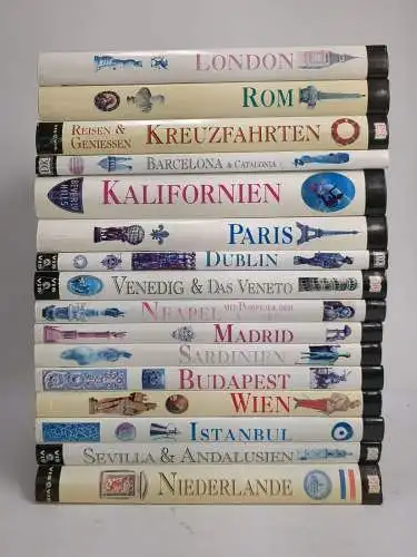 16 Bücher Club-Reiseführer DK, Budapest, Wien, Istanbul, Sardinien, Dublin ...