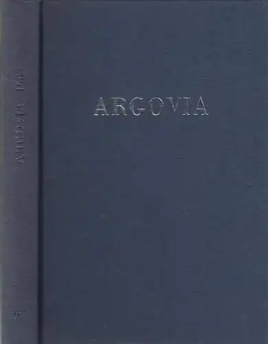 Buch: Argovia Band 97 / 1985, Verlag Sauerländer, gebraucht, sehr gut