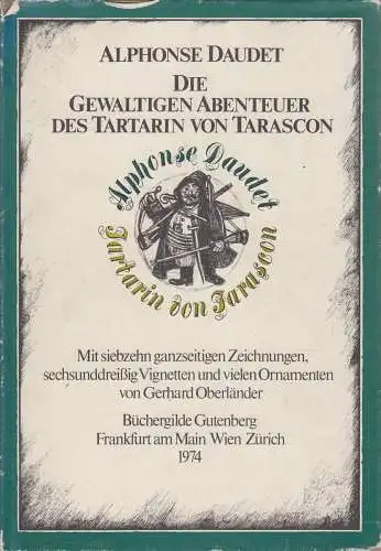 Buch: Die gewaltigen Abenteuer des Tartarin von Tarascon, Daudet, Alphonse. 1974