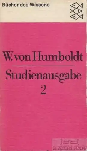 Buch: Studienausgabe 2, Humboldt, W. von. Bücher des Wissens, 1971