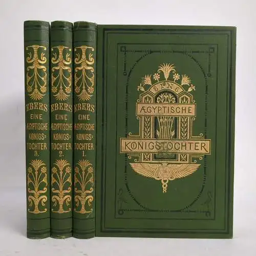 Buch: Eine ägyptische Königstochter 1-3, Ebers, Georg. 1896, DVA, 3 Bände