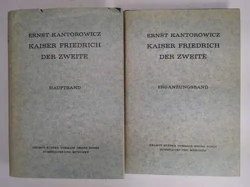 Buch: Kaiser Friedrich der Zweite, Ernst Kantorowicz, 1963, Helmut Küpper, 2 Bde