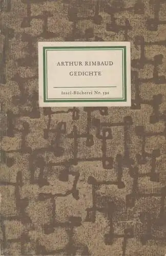 Insel-Bücherei 592, Gedichte, Rimbaud, Arthur. 1964, Insel-Verlag