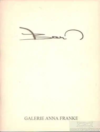 Buch: Helmut Baur, Krausch, Christian. 1997, Galerie Anna Franke, gebraucht, gut