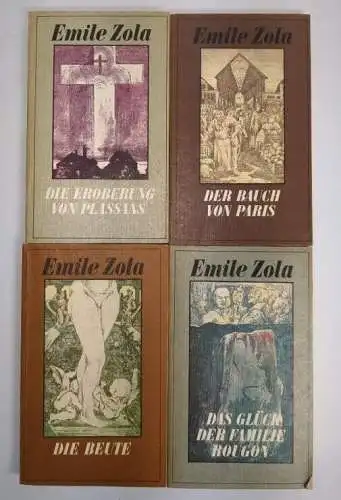 22 Bände Die Rougon-Macquart, Zola, Emile, Rütten & Loening, vollständig!