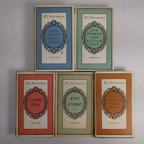 Sammlung Dieterich, Robert Louis Stevenson, Werke in Einzelbänden, 5 Bände