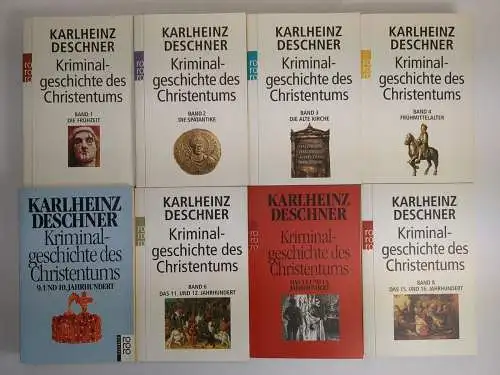 Buch: Kriminalgeschichte des Christentums 1-8, Karlheinz Deschner, Rowohlt, 8 Bd