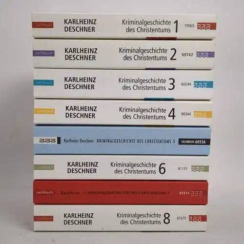 Buch: Kriminalgeschichte des Christentums 1-8, Karlheinz Deschner, Rowohlt, 8 Bd