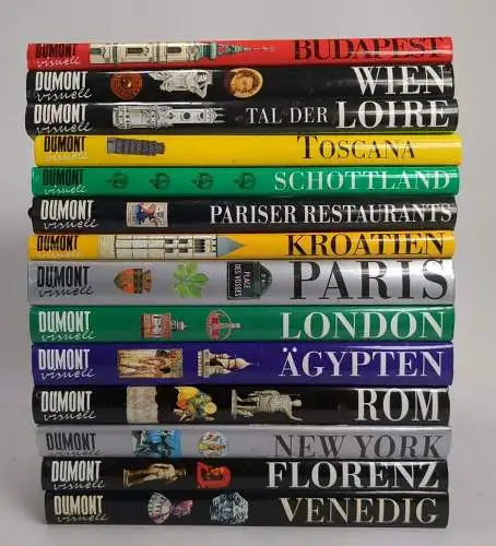 14 Bücher Dumont visuell Reiseführer: Venedig, New York, Rom, Paris, Wien ...