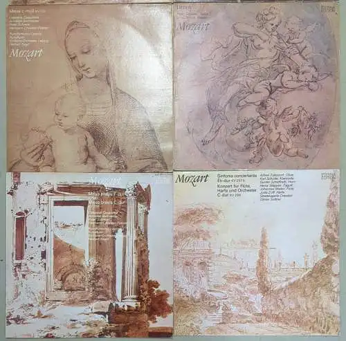 10 Schallplatten 12" LP Wolfgang Amadeus Mozart, Eterna Edition, Vinyl, Klassik