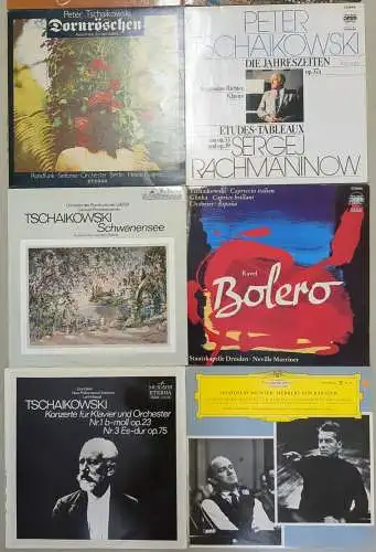 10 Schallplatten 12" LP Peter Tschaikowski, Klassik, Konvolut, Vinyl