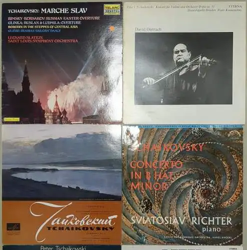 10 Schallplatten 12" LP Peter Tschaikowski, Klassik, Konvolut, Vinyl