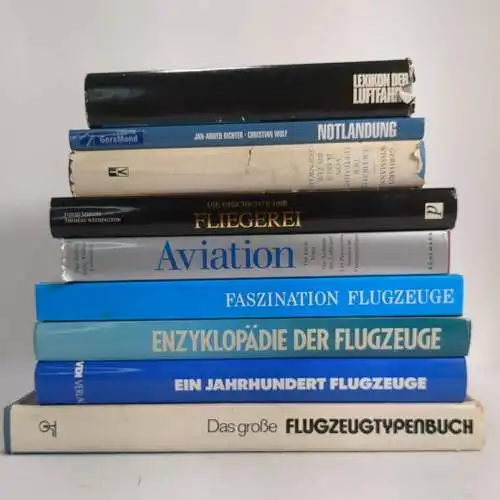 9 Bücher Luftfahrt, Flugzeuge, Fliegerei, Geschichte, Lexikon, Typenbuch ...