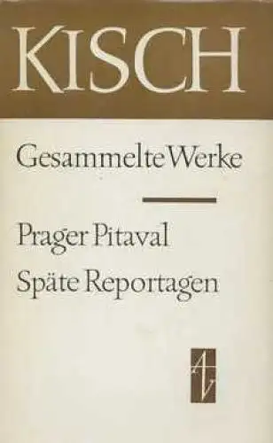 Buch: Prager Pitaval. Späte Reportagen, Kisch, Egon Erwin. 1975, Aufbau-Verlag