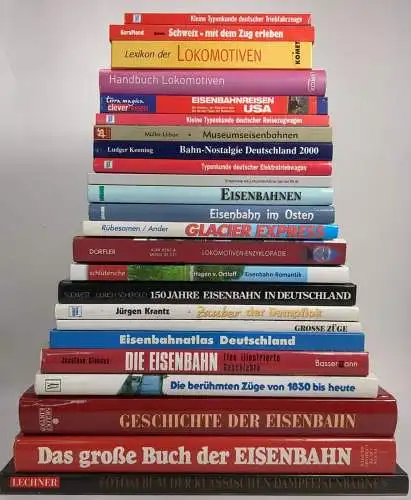 24 Bücher Eisenbahn, Lokomotiven, Dampflok, Typenkunde, Schweiz, USA, Geschichte