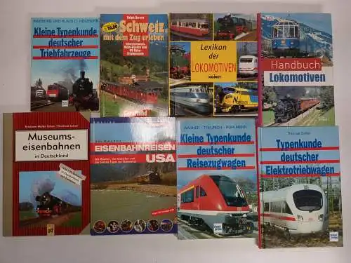 24 Bücher Eisenbahn, Lokomotiven, Dampflok, Typenkunde, Schweiz, USA, Geschichte