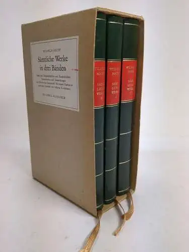 Buch: Wilhelm Hauff - Sämtliche Werke in drei Bänden, 1970, Ex Libris, 3 Bände
