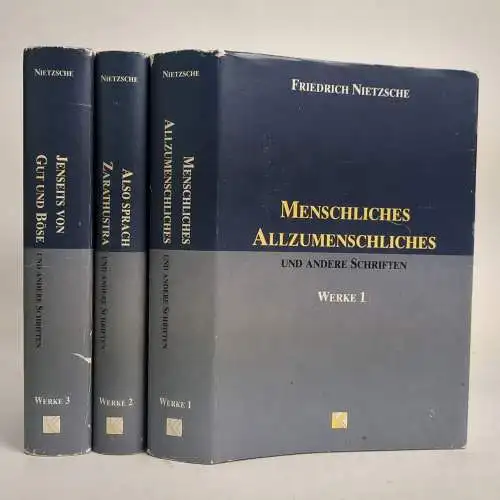 Buch: Friedrich Nietzsche -Werke in drei Bänden, 1994, Könemann, 3 Bände
