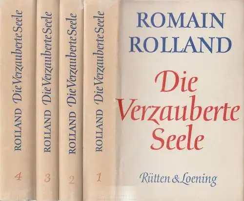 Buch: Die Verzauberte Seele, Rolland, Romain. 4 Bände, 1968, gebraucht, gut